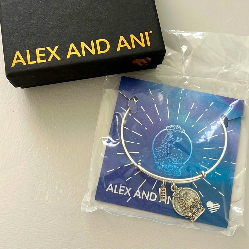 NWT - never opened Alex and Ani 2018 Snowglobe Bracelet